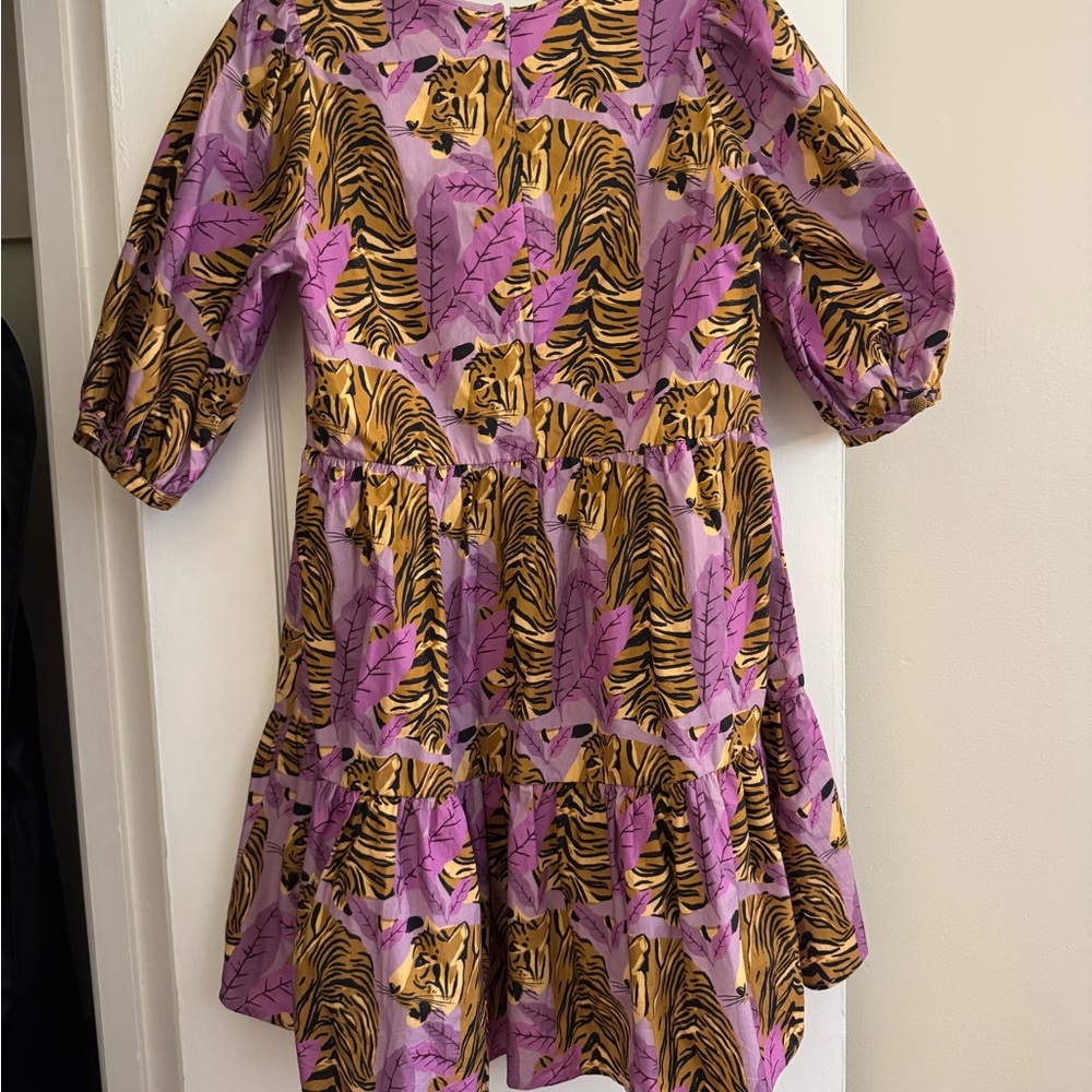 FARM Rio Purple and Brown Tiger Print Mini Dress - Picture 4 of 4